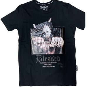 Blessed graphic tee Sz medium black